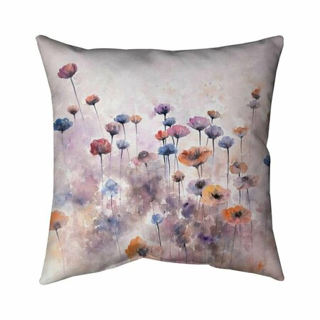 BEGIN HOME DECOR 20 x 20 in. Small Wildflowers-Double Sided Print Indoor Pillow 5541-2020-FL222